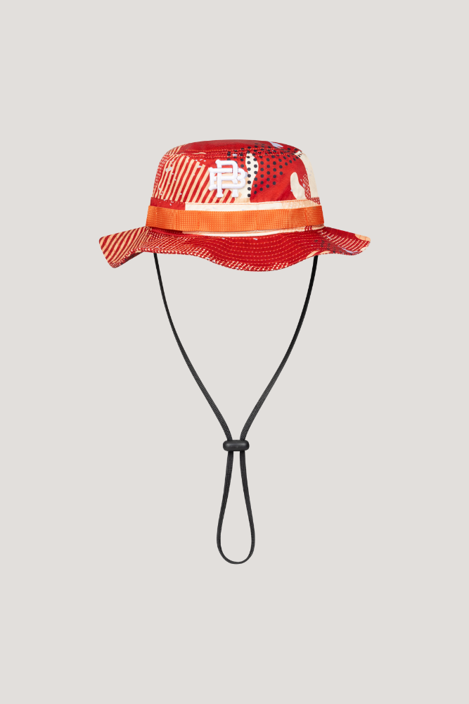 SAINTS SUMMER BOONIE - RED & BEIGE