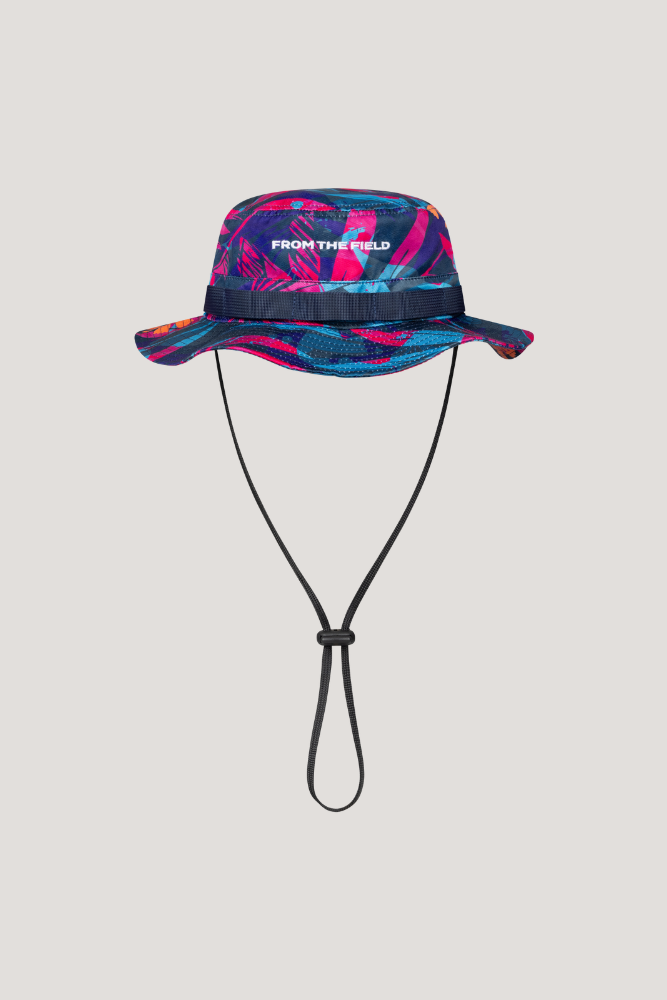 BOOZY BLUE BOONIE- BLUE & ORANGE