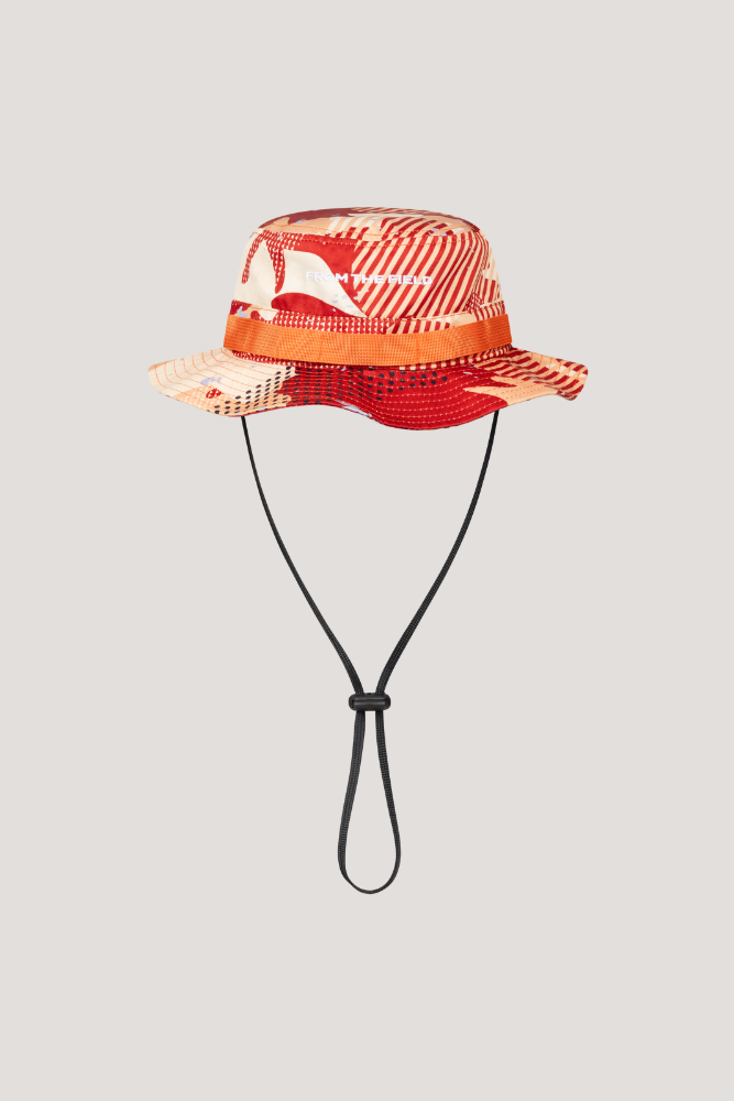 SAINTS SUMMER BOONIE - RED & BEIGE