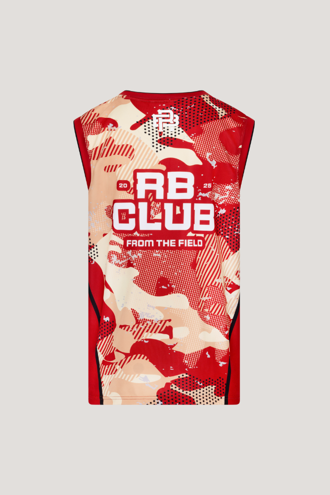 SAINTS SUMMER VEST - RED & BEIGE