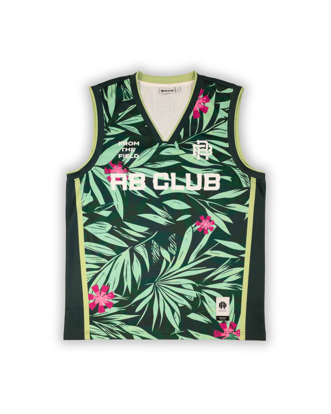 BOOZY GREEN VEST - PINK & GREEN