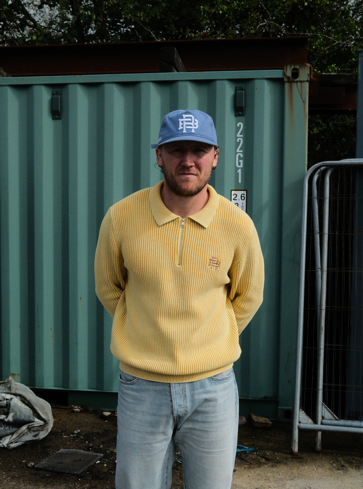 FISHERMAN 1/4 ZIP - ACID YELLOW