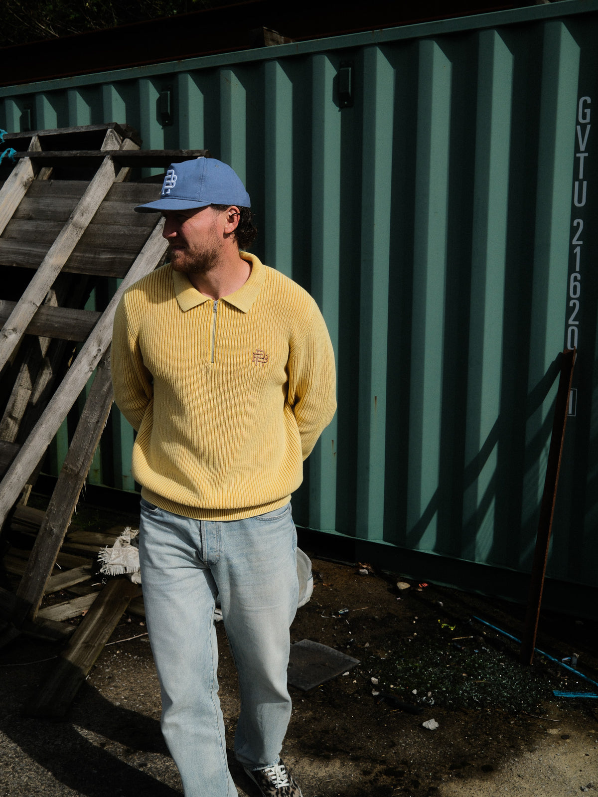 FISHERMAN 1/4 ZIP - ACID YELLOW