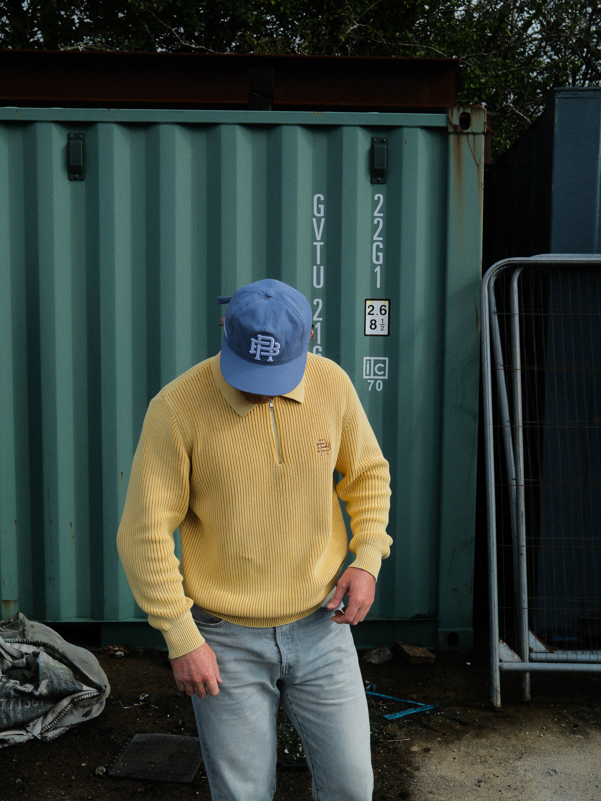 FISHERMAN 1/4 ZIP - ACID YELLOW