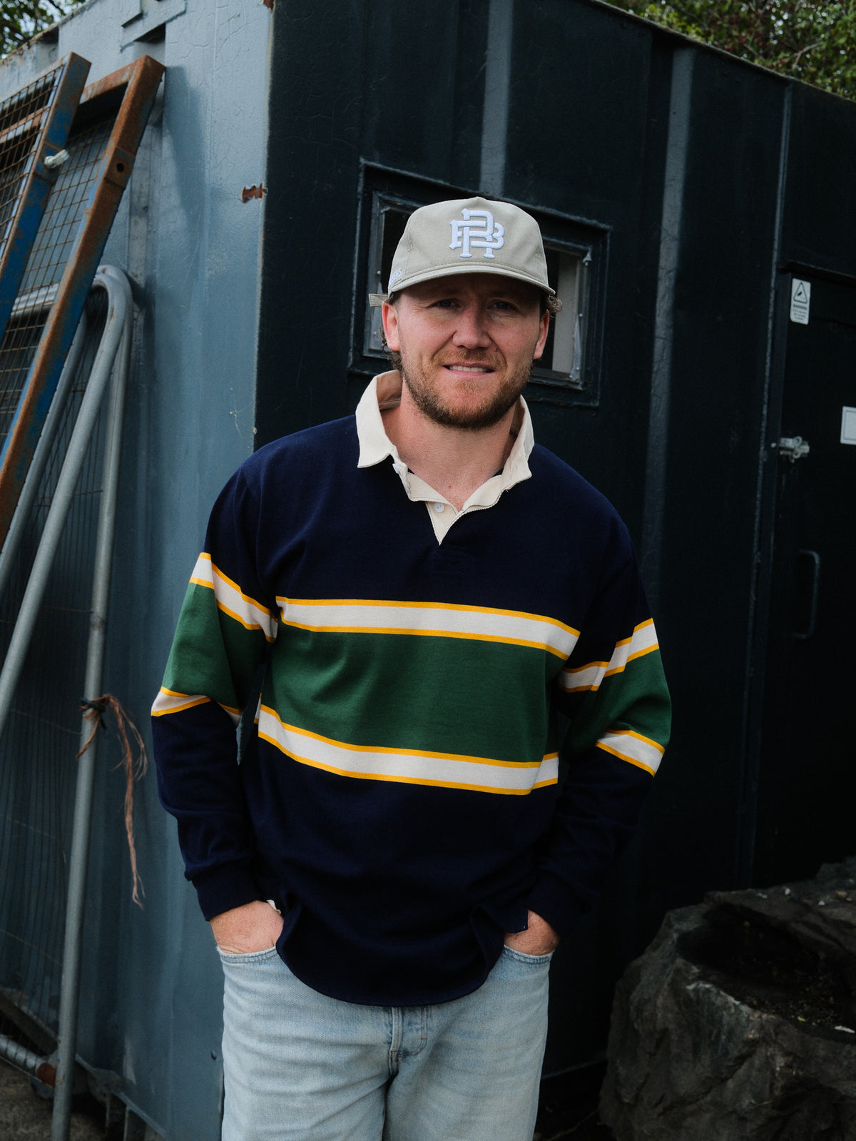 BRITISH MADE RUGBY JERSEY - NAVY & GREEN