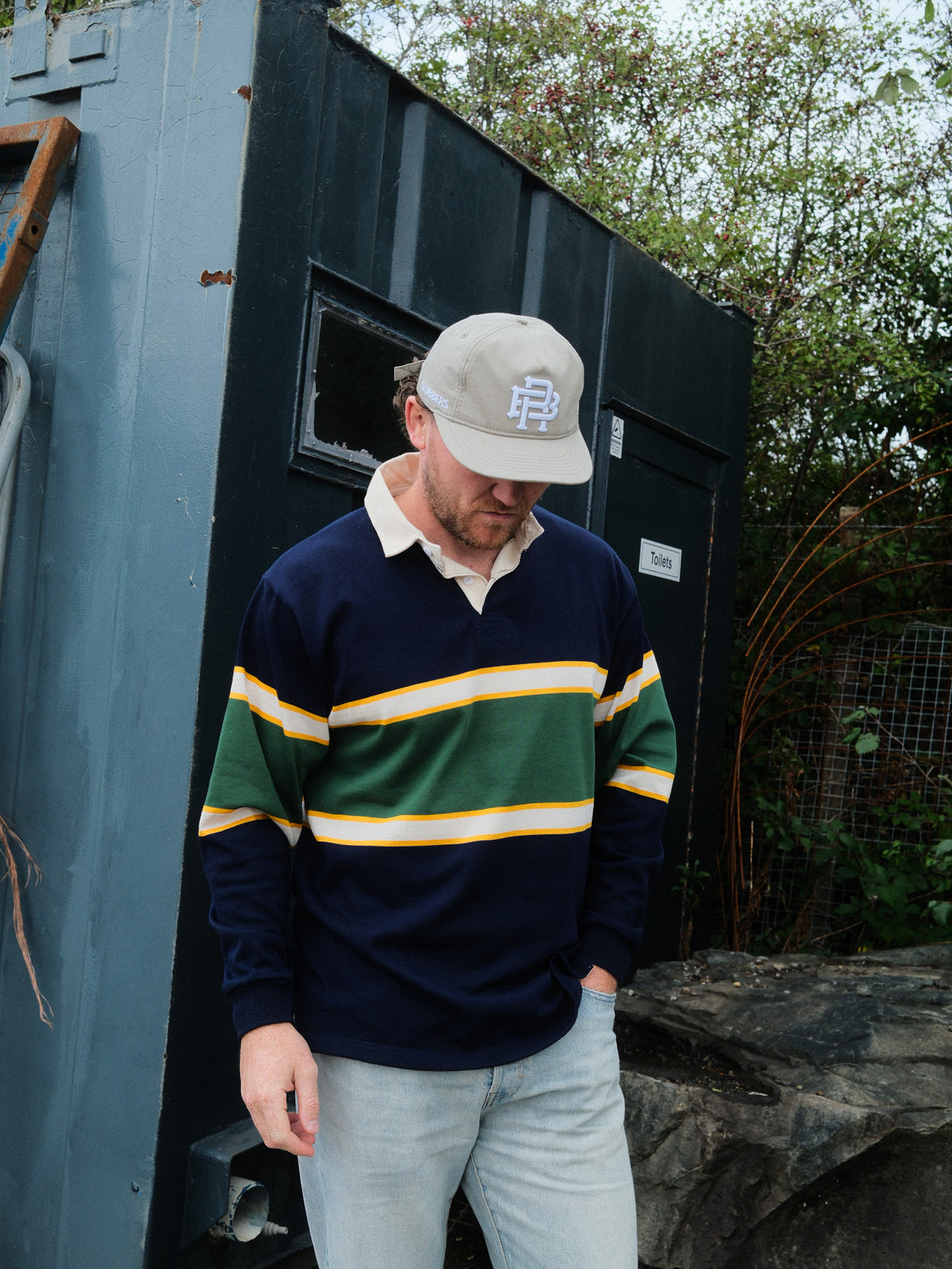 BRITISH MADE RUGBY JERSEY - NAVY & GREEN