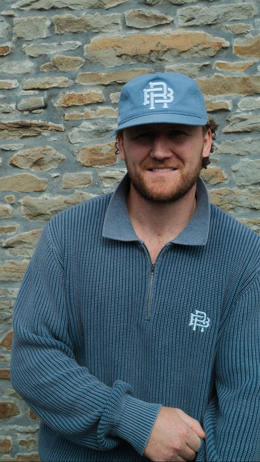 FISHERMAN 1/4 ZIP - ACID BLUE