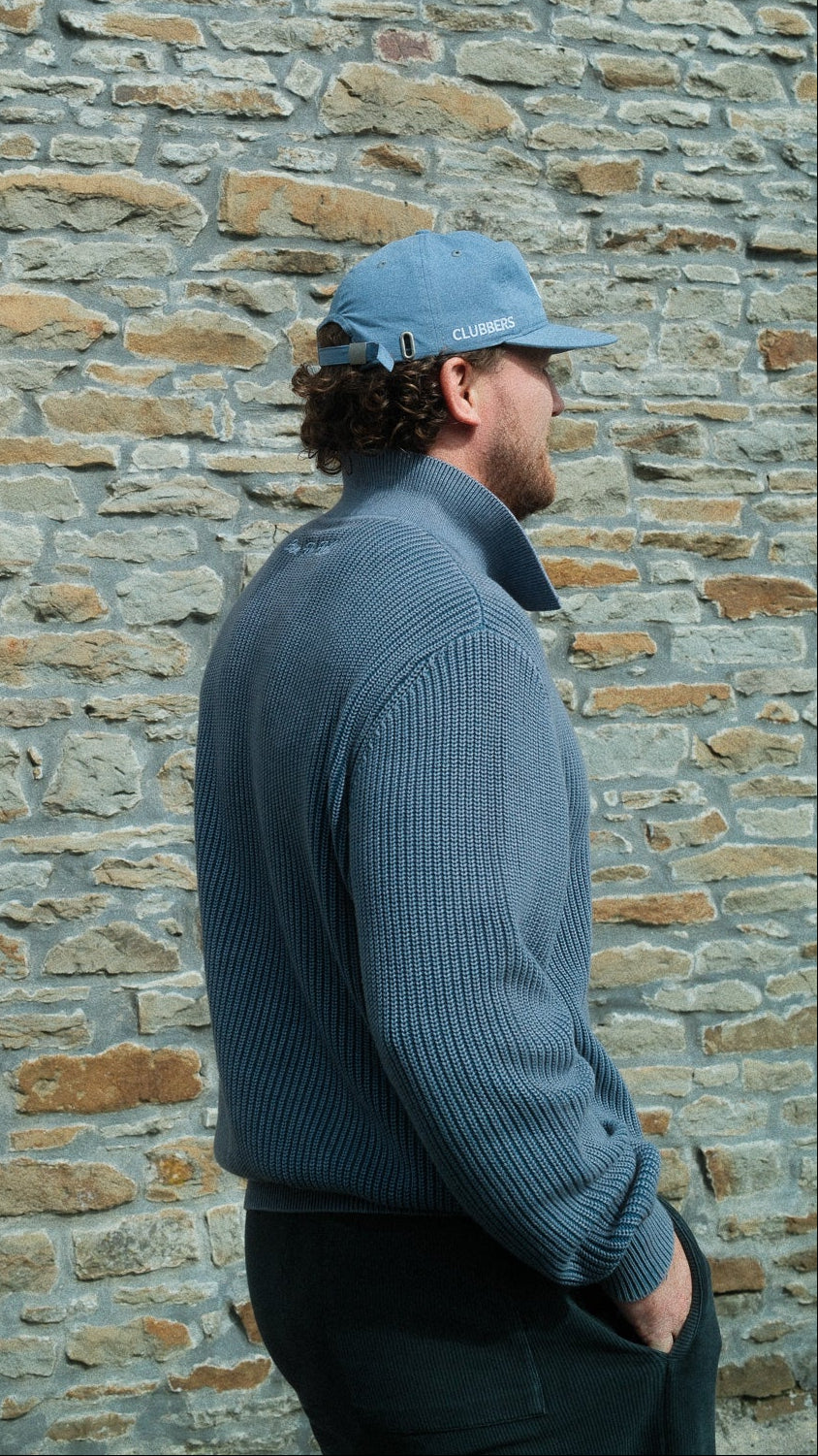 FISHERMAN 1/4 ZIP - ACID BLUE