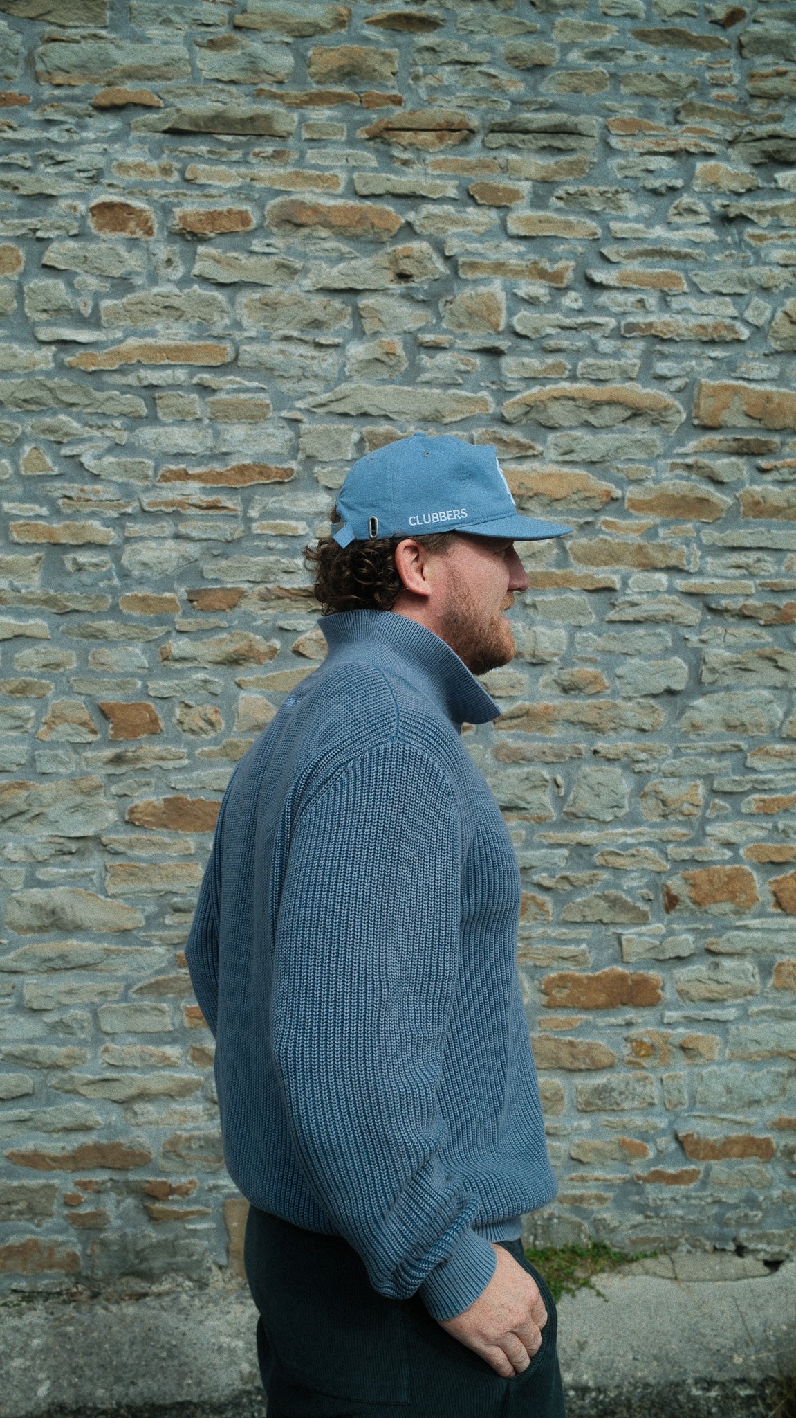 FISHERMAN 1/4 ZIP - ACID BLUE