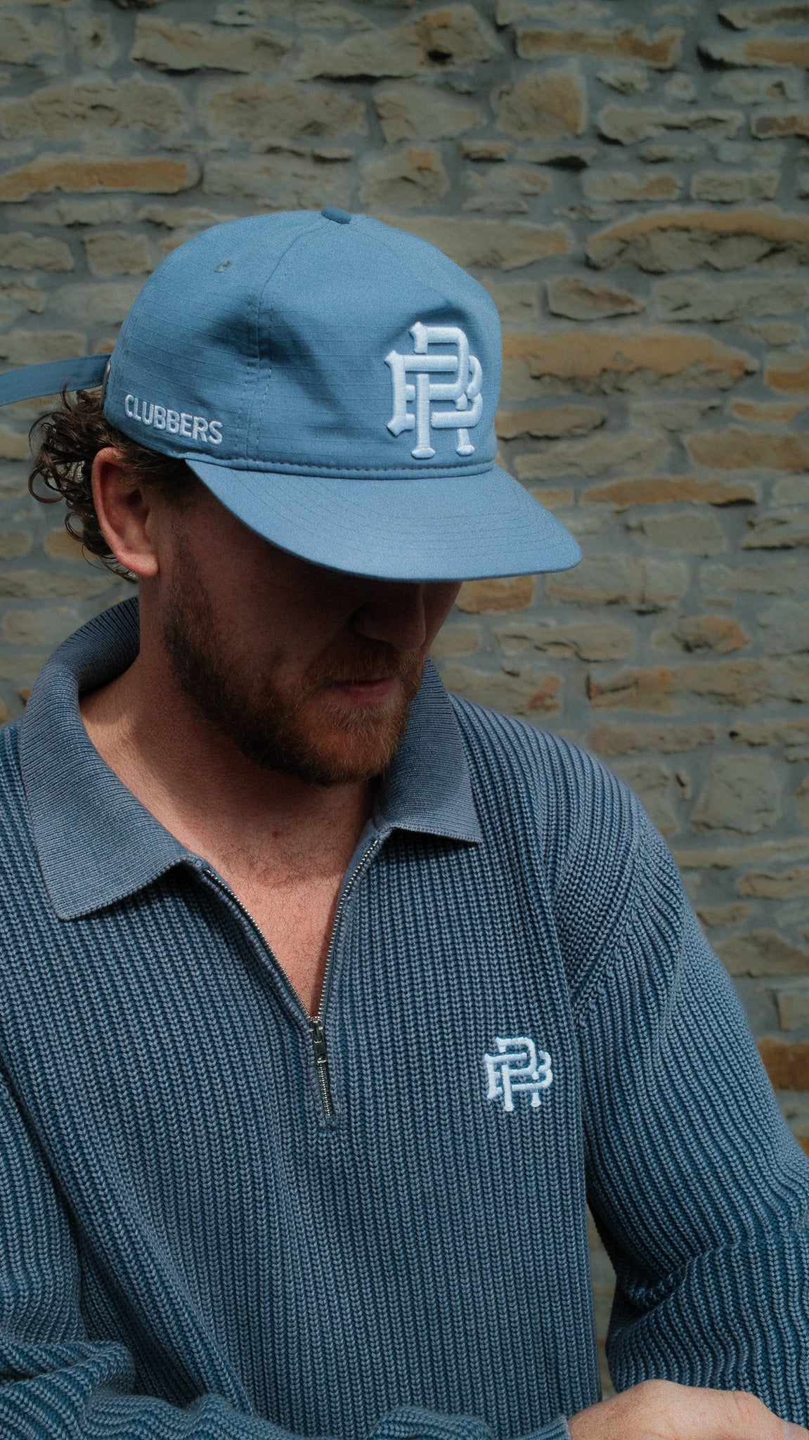 FISHERMAN 1/4 ZIP - ACID BLUE