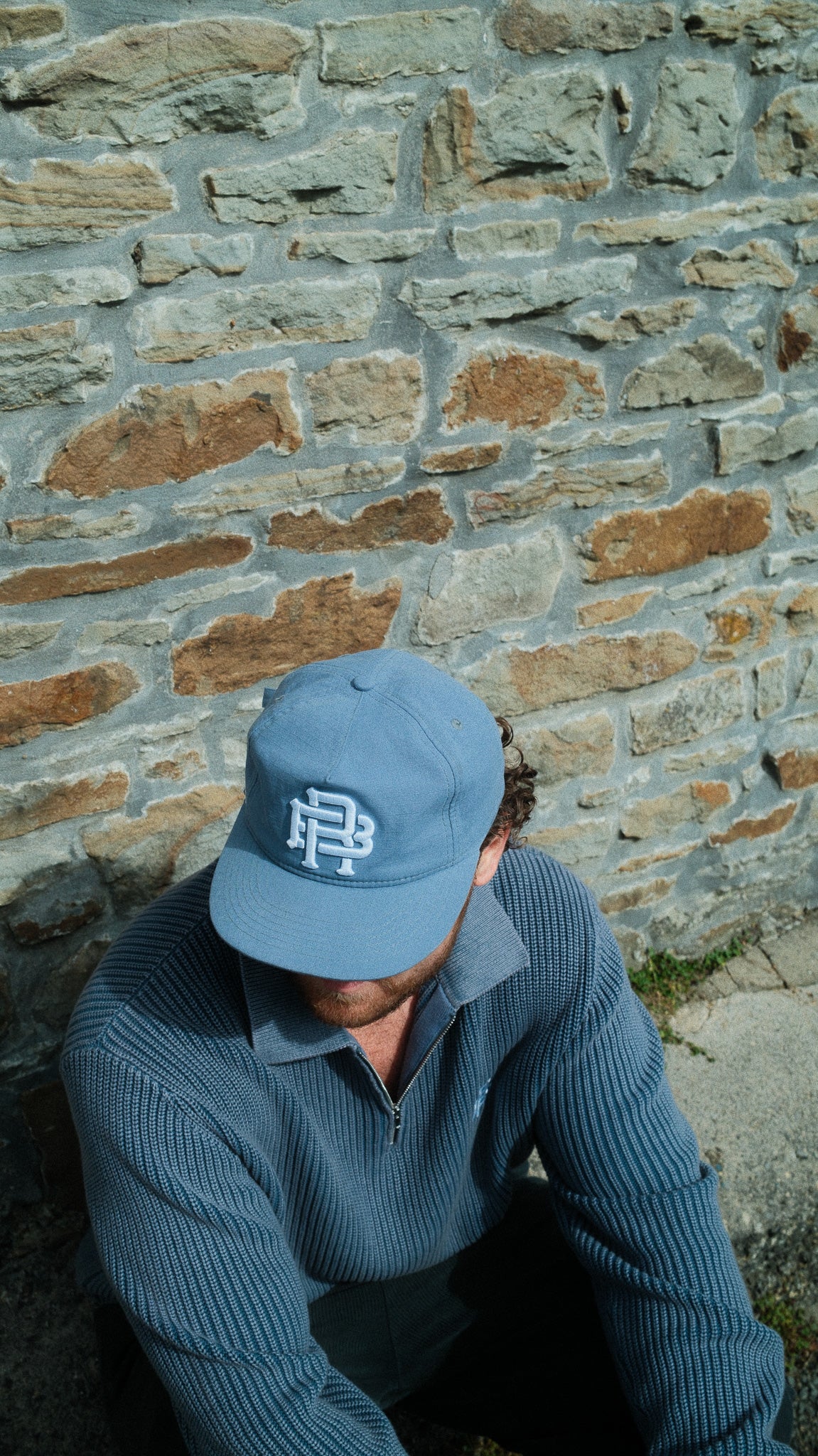 FISHERMAN 1/4 ZIP - ACID BLUE