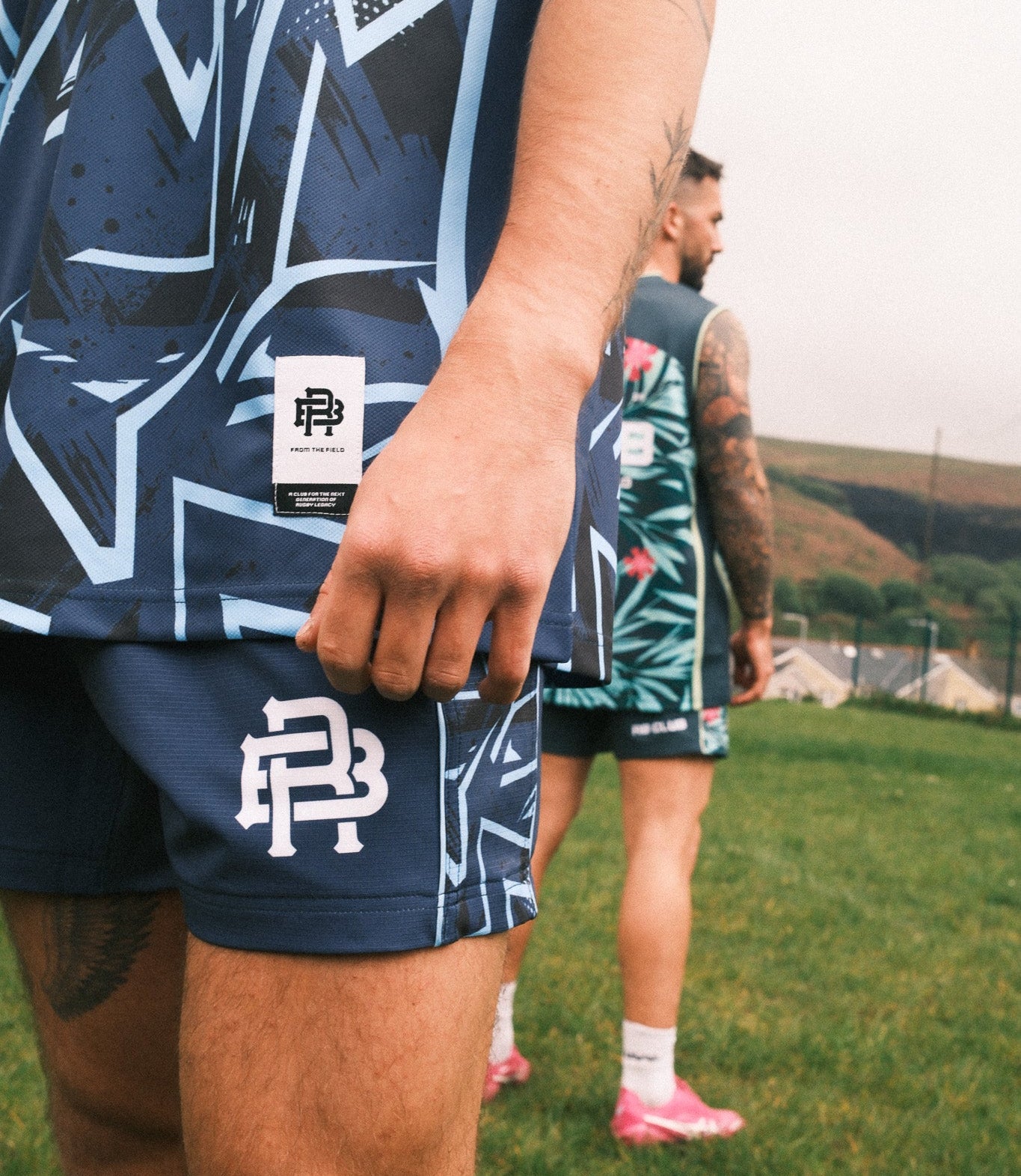 ELECTRIC BLUE SHORTS - BLUE & WHITE