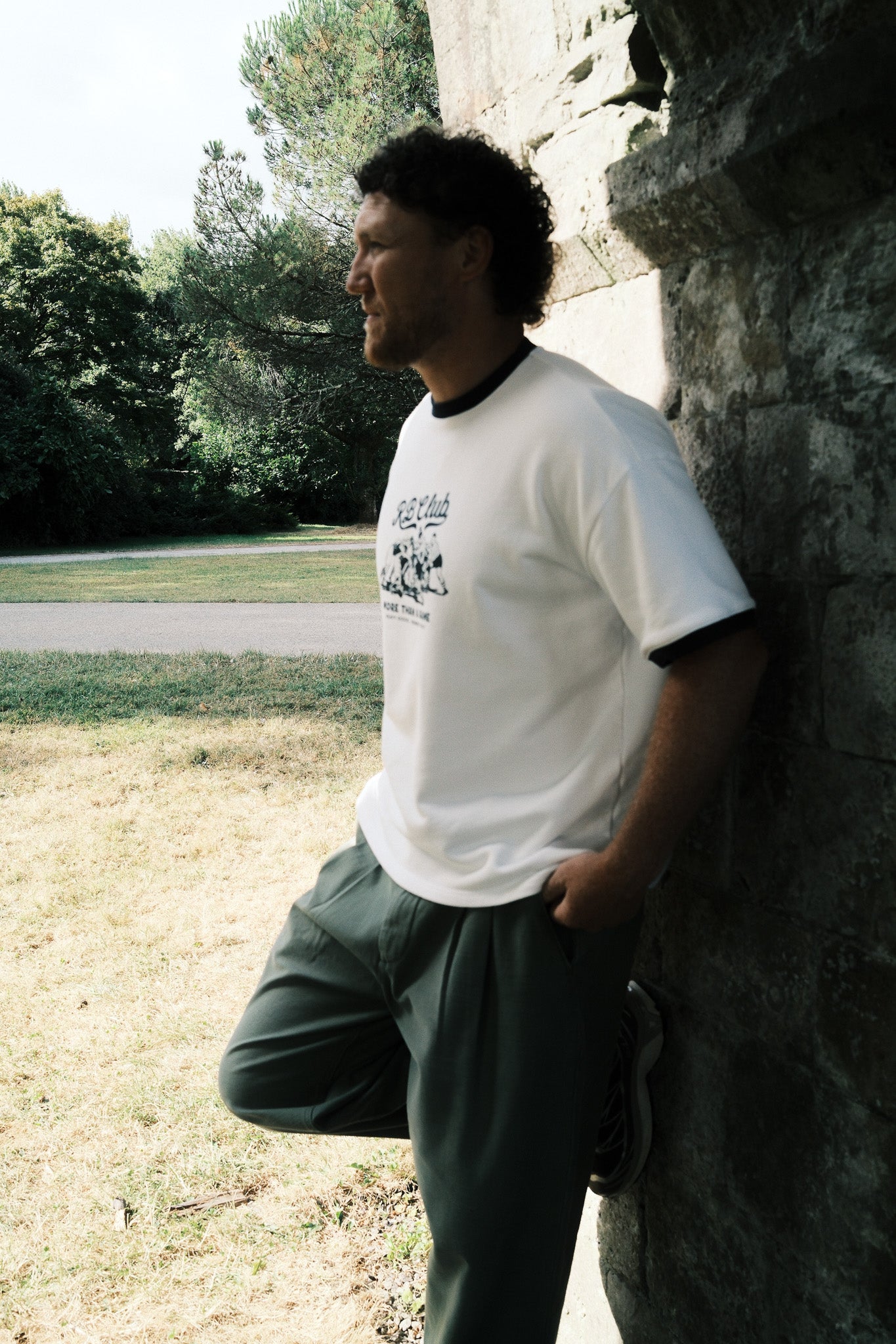 RINGER TEE - OFF WHITE