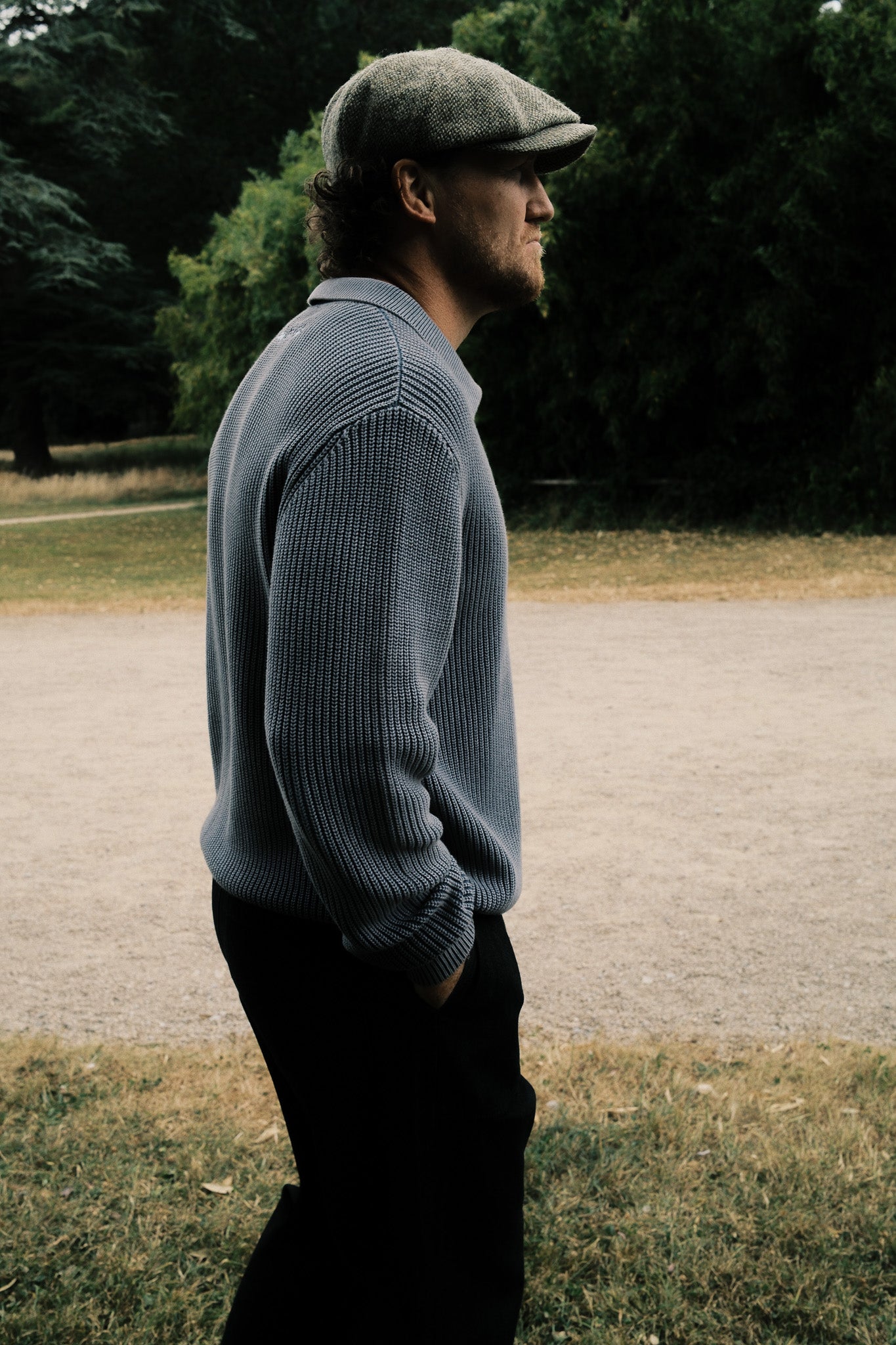 FISHERMAN 1/4 ZIP - ACID BLUE