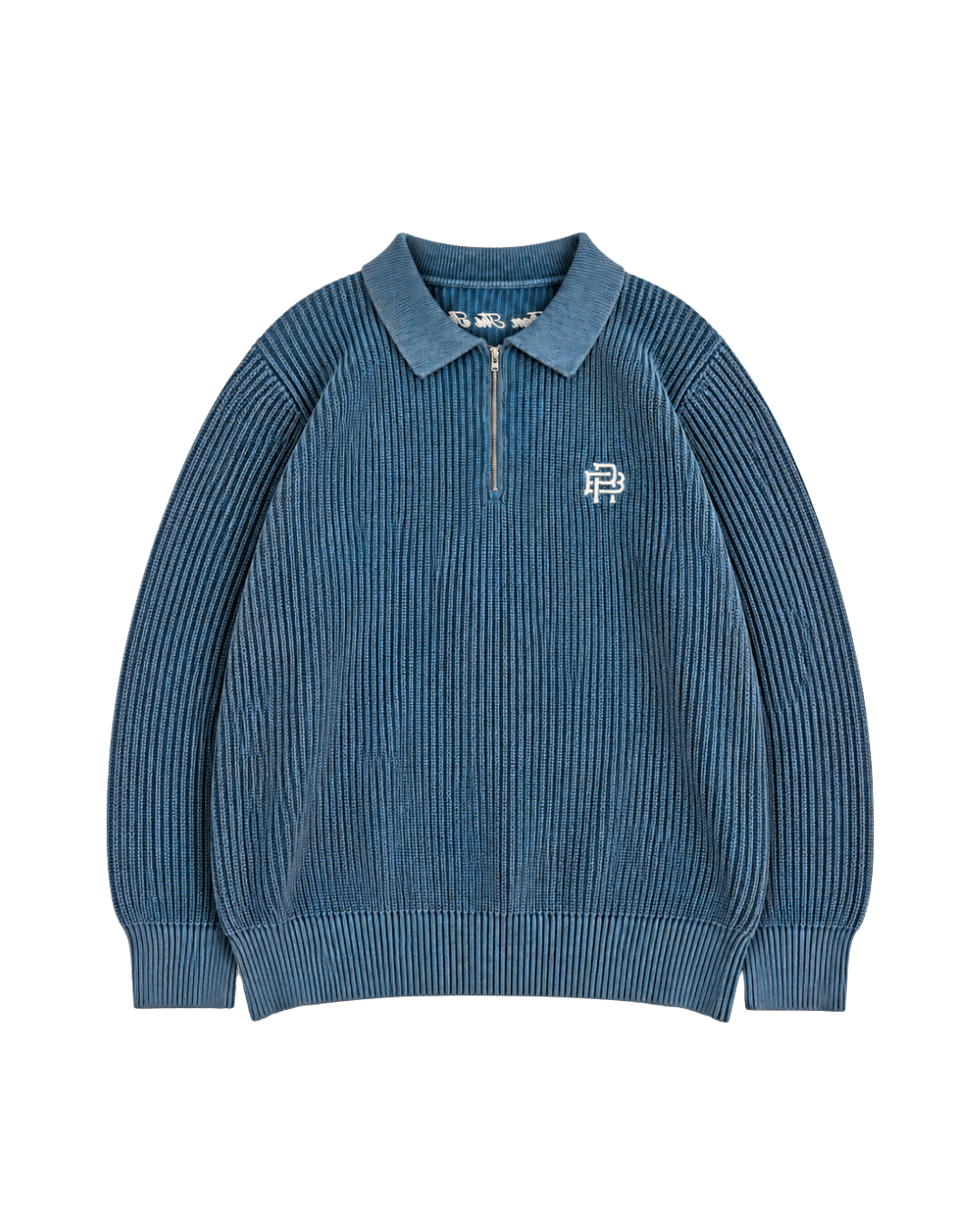FISHERMAN 1/4 ZIP - ACID BLUE