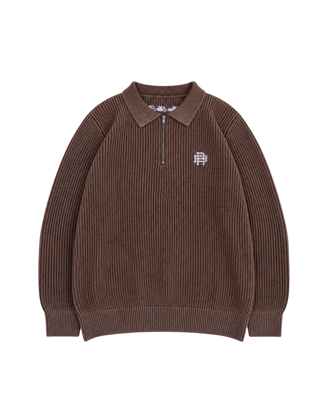 FISHERMAN 1/4 ZIP - ACID BROWN