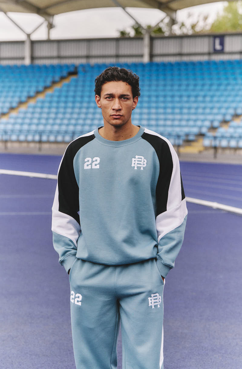 MAVEN SWEATSHIRT - TEAL & WHITE