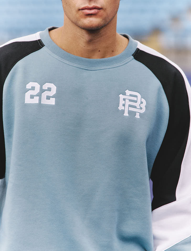 MAVEN SWEATSHIRT - TEAL & WHITE
