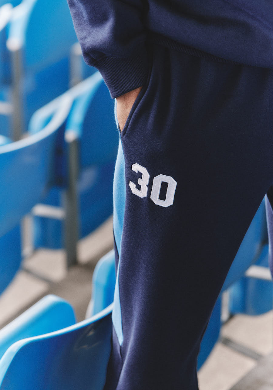MAVEN STRAIGHT LEG SWEATPANTS - NAVY & MAROON