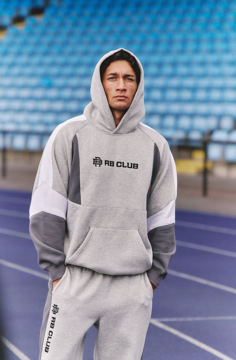 CLUBRA HOODIE - GREY & WHITE